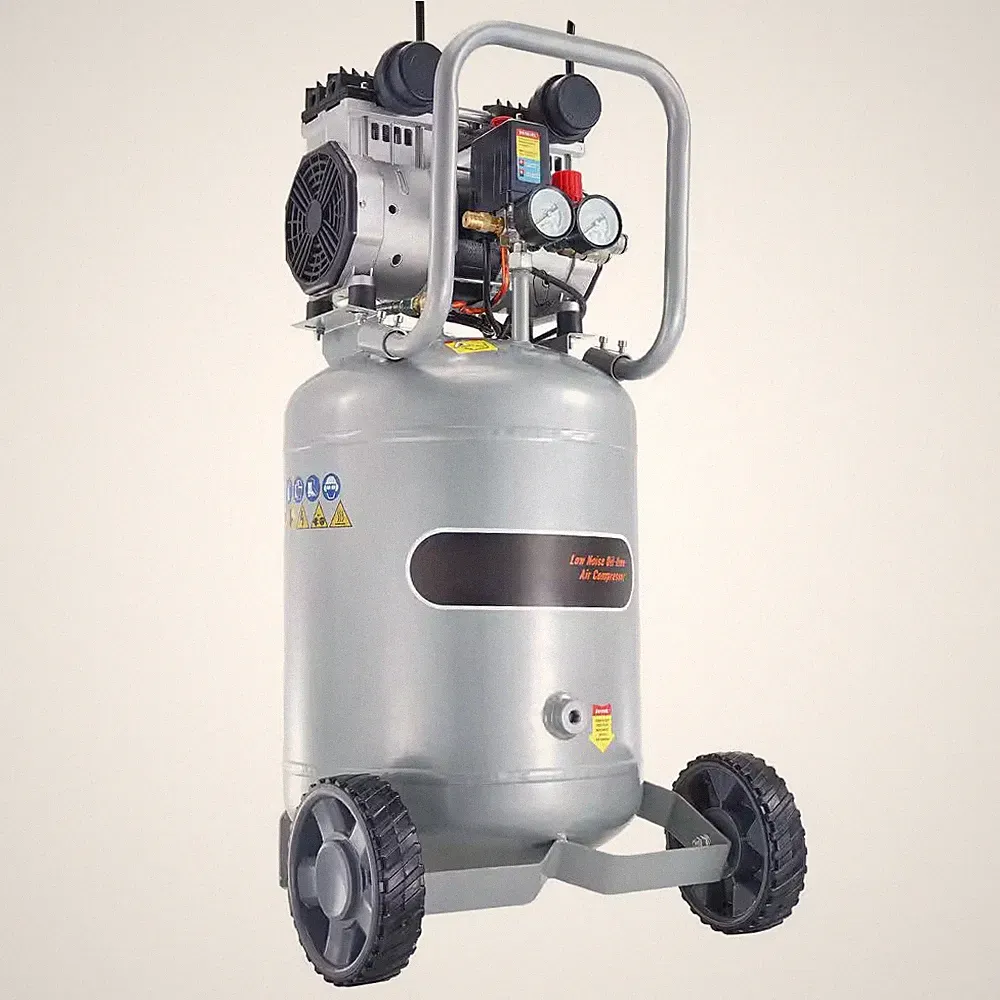 13 Gal. 2 HP 125 Psi. Portable Electric Pancake Air Compressor, Oil Free Air Tan
