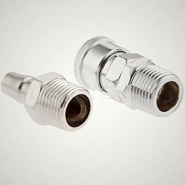 2 Compressor Air Line Hose Fitting Quick Release Connector Coupler Male 1/2" BSP