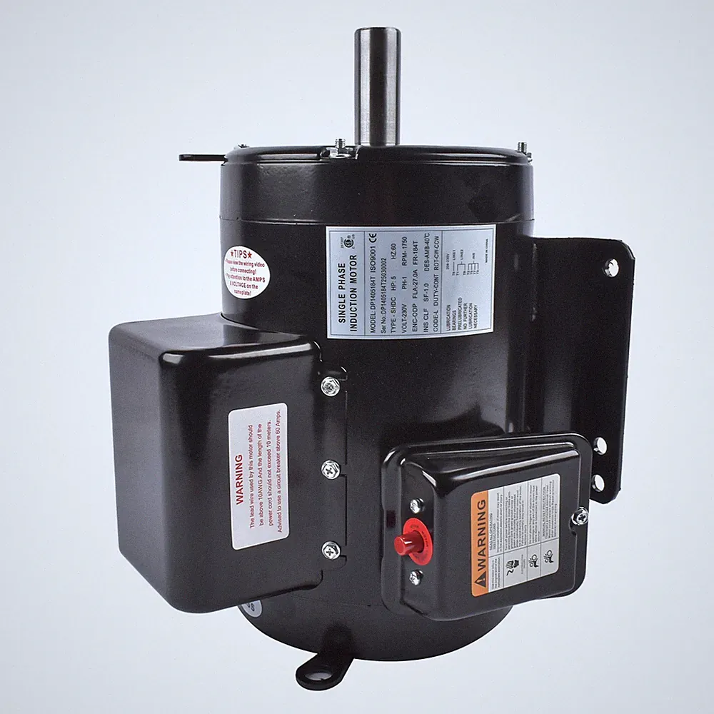 5 HP Air Compressor Electric Motor 184T 208-230V Single Phase 1750 RPM 1-PHASE