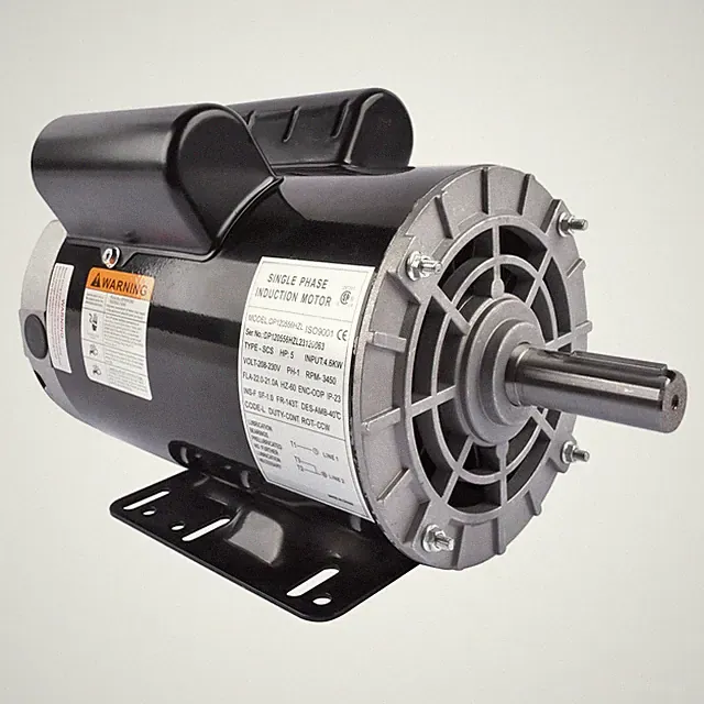 5HP 3450RPM Air Compressor Electric Motor 230V 56HZ Frame 7/8" Keyed Shaft CCW