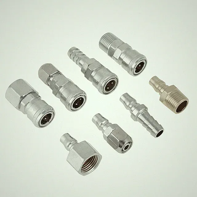 8PCS 1/2 Pneumatic Air Compressor Hose Connector Durable Easy Connection Fo