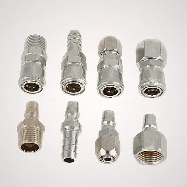 8PCS BSP 1/2" Pneumatic Air Compressor Hose Quick Coupler Plug Socket Connector