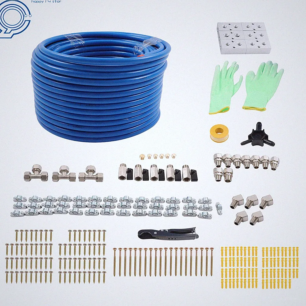 Compressed Air Line Kit 1/2” x200FT, Shop Air Line Kit, Shop Air Compressor