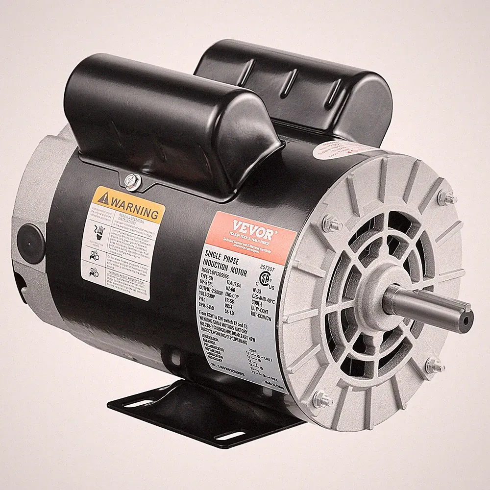 VEVOR 5HP SPL Air Compressor Motor 230V 3450RPM 56 Frame CW/CCW Rotation